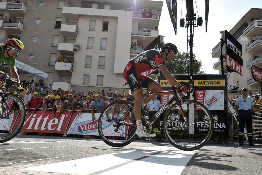 Il belga della Bmc vince a Rodez conquistando il primo successo in carriera al Tour. Afp